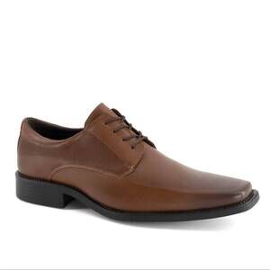 NEW FERRATO men's flats leather shoes in brown